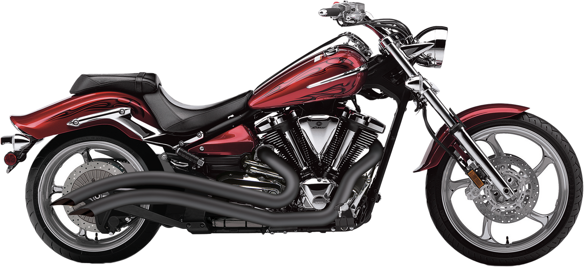 Cobra Speedster Swept F/S Black Raider 08-18 2225B for Yamaha XV19C Raider 2008-2016