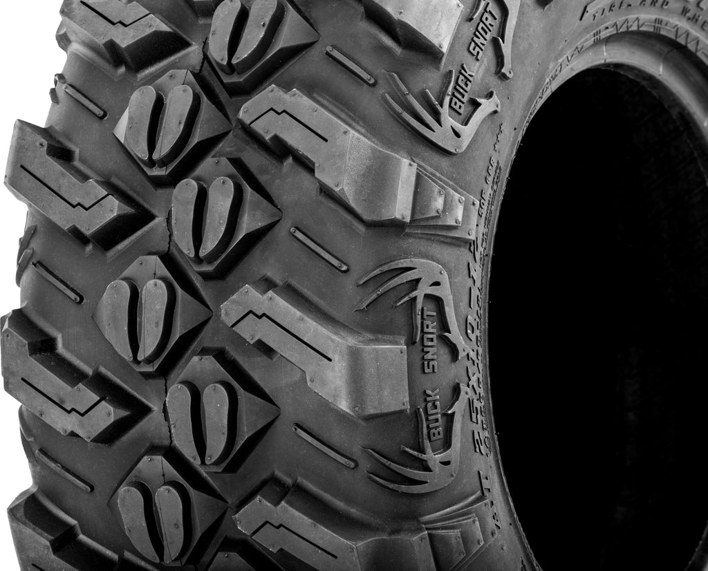Set of 4 Sedona Buck Snort 25x10-12 ATV UTV Tires 6 Ply