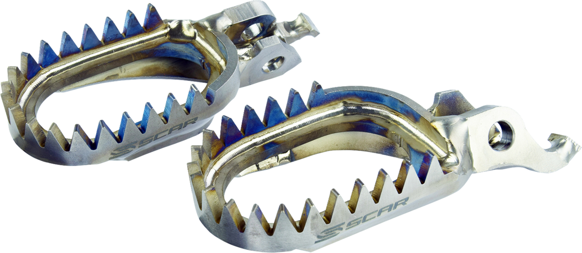 Scar Racing Anti-Mud Titanium Foot Pegs
