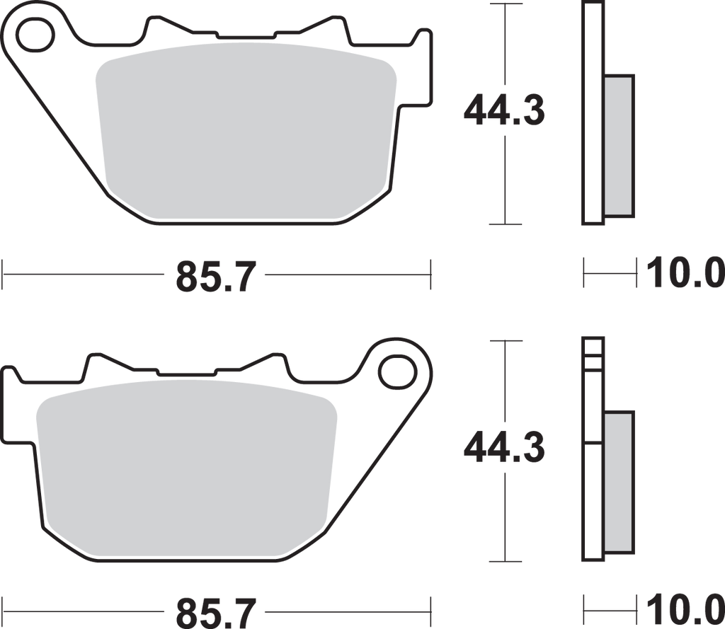 Sbs HLS Street Excel Sintered Rear Brake Pads
