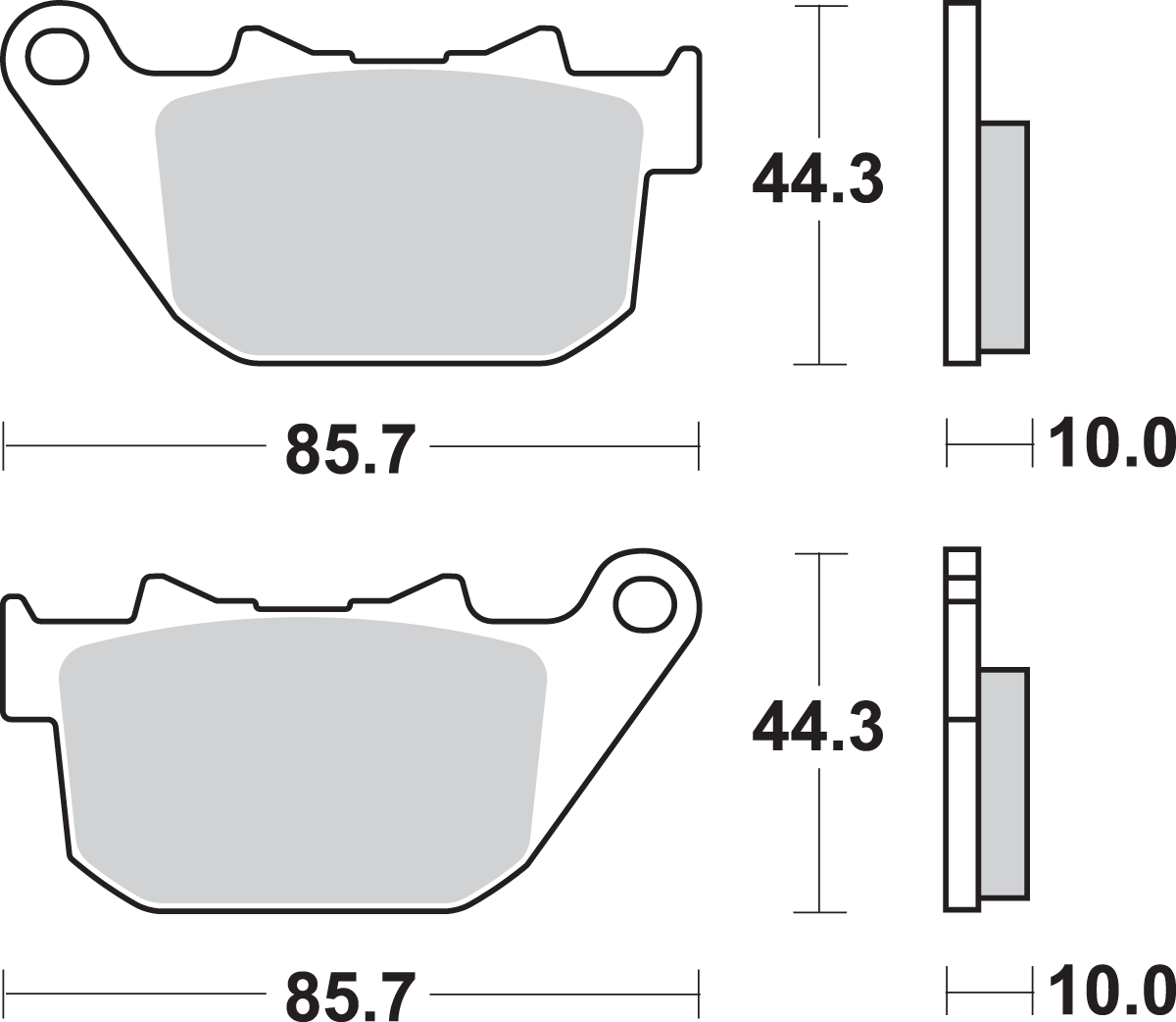 Sbs HLS Street Excel Sintered Rear Brake Pads