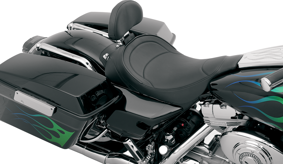 Drag Specialties Seats Backrest Compatible Solo Seat — Mild Stitched