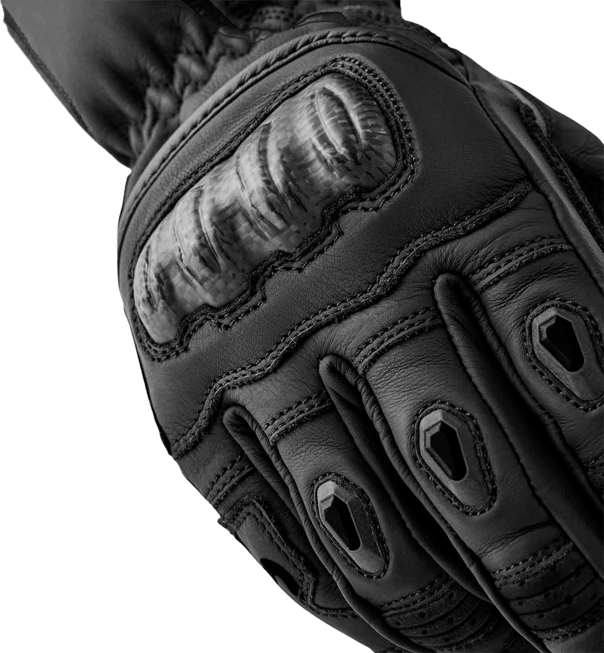 RST Womens S1 Glove Black Leather LG 103653BLK-08