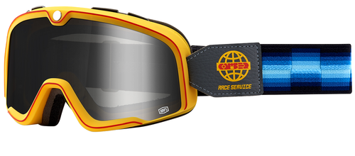 100% Barstow Goggle - Race Service - Silver Mirror Lens