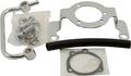 Harddrive Air Cleaner Brackets Complete MNT Kit Breather Tube Chrome Bigtwin 93-17 NON-TBW 120117 for Harley-Davidson FLD Dyna Switchback / FLHR Road King & More