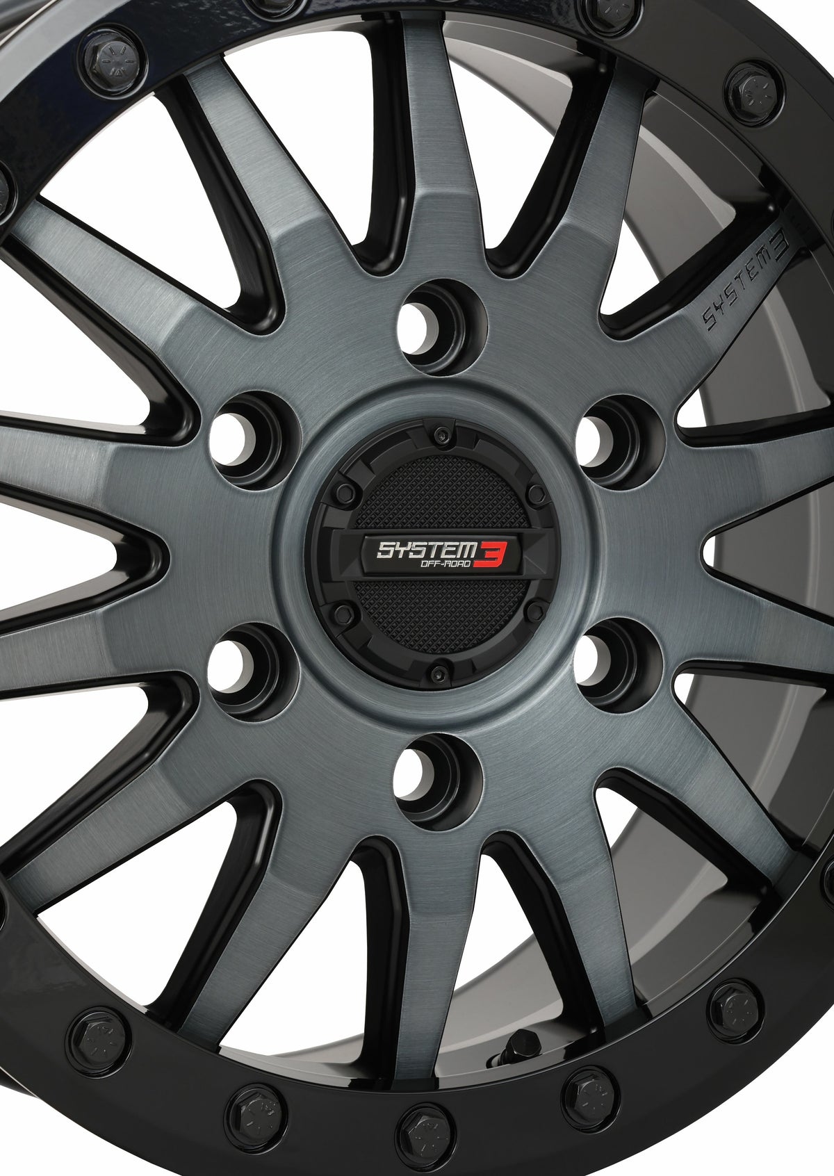 System 3 SB8 Wheel 15X7 6+1 (+68MM) 6/5.5 Matte Brushed Grey 15S3-8666
