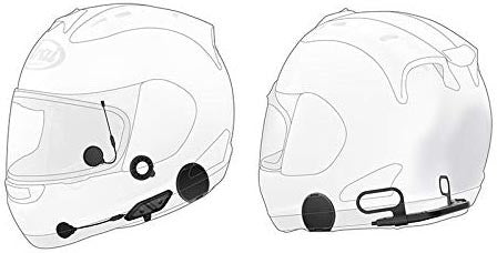 Sena 10U BT Comm System W/Handlebar Remote For Arai FF Helmets 10U-AR-11