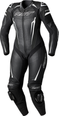 RST Womens Tractech EVO D3O Suit Black/White Leather MD 103643WHI-12