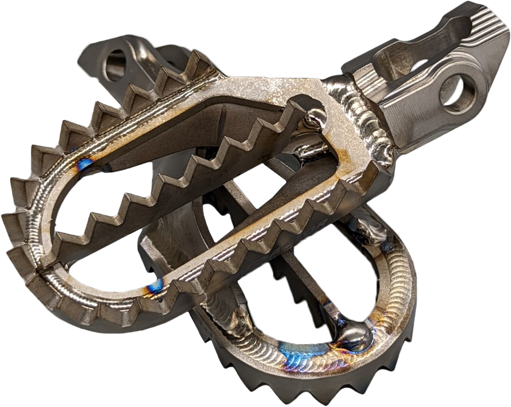 Raptor Titanium Foot Pegs Gas/Husqvarna/KTM 10MM Back RX008 for Husqvarna / Stark
