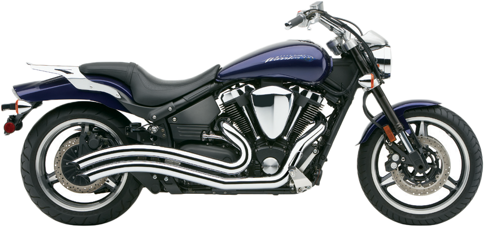 Cobra Speedster Swept F/S Chrome Warrior 02-10 2222 for Yamaha XV17PC Road Star Warrior 2002-2009