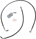 LA Choppers Black Braided Brake Line Kit