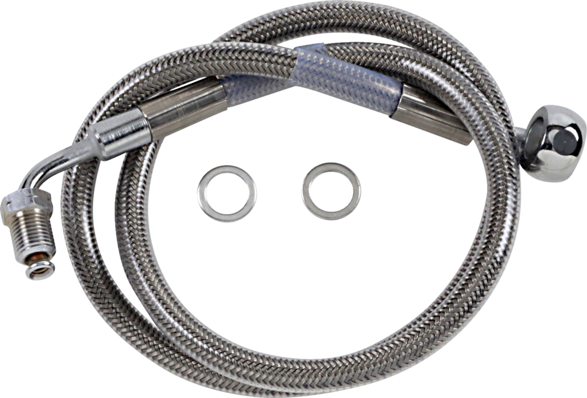 Drag Specialties Extended Length Stainless Steel Brake Line