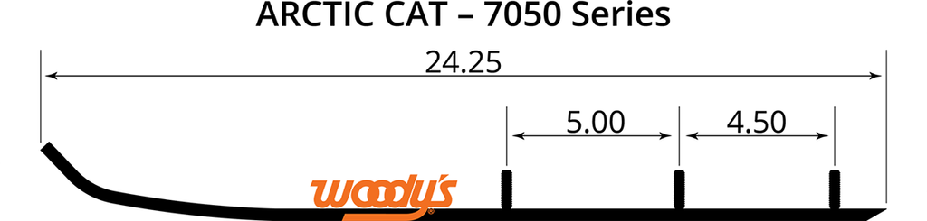 Woody'S Extender Trail III™ Flat-Top® Wear Bars