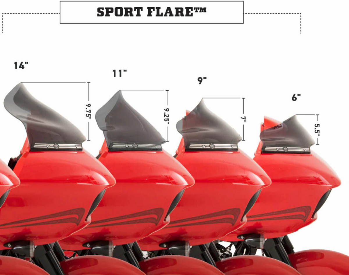 Klock Werks Sport Flare® Windshield