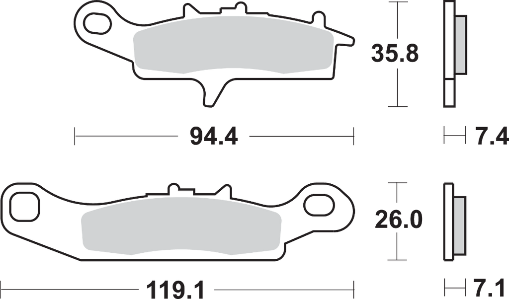 Sbs SI Offroad Sintered Brake Pads