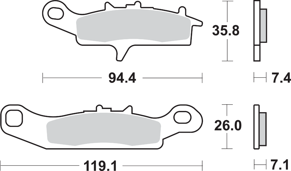 Sbs SI Offroad Sintered Brake Pads