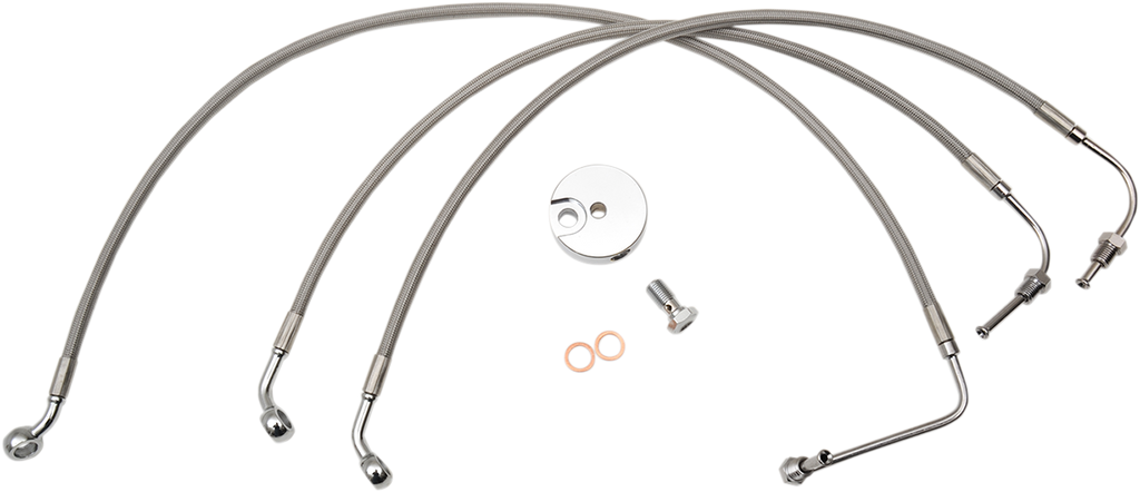 LA Choppers Stainless Steel Brake Line Kit