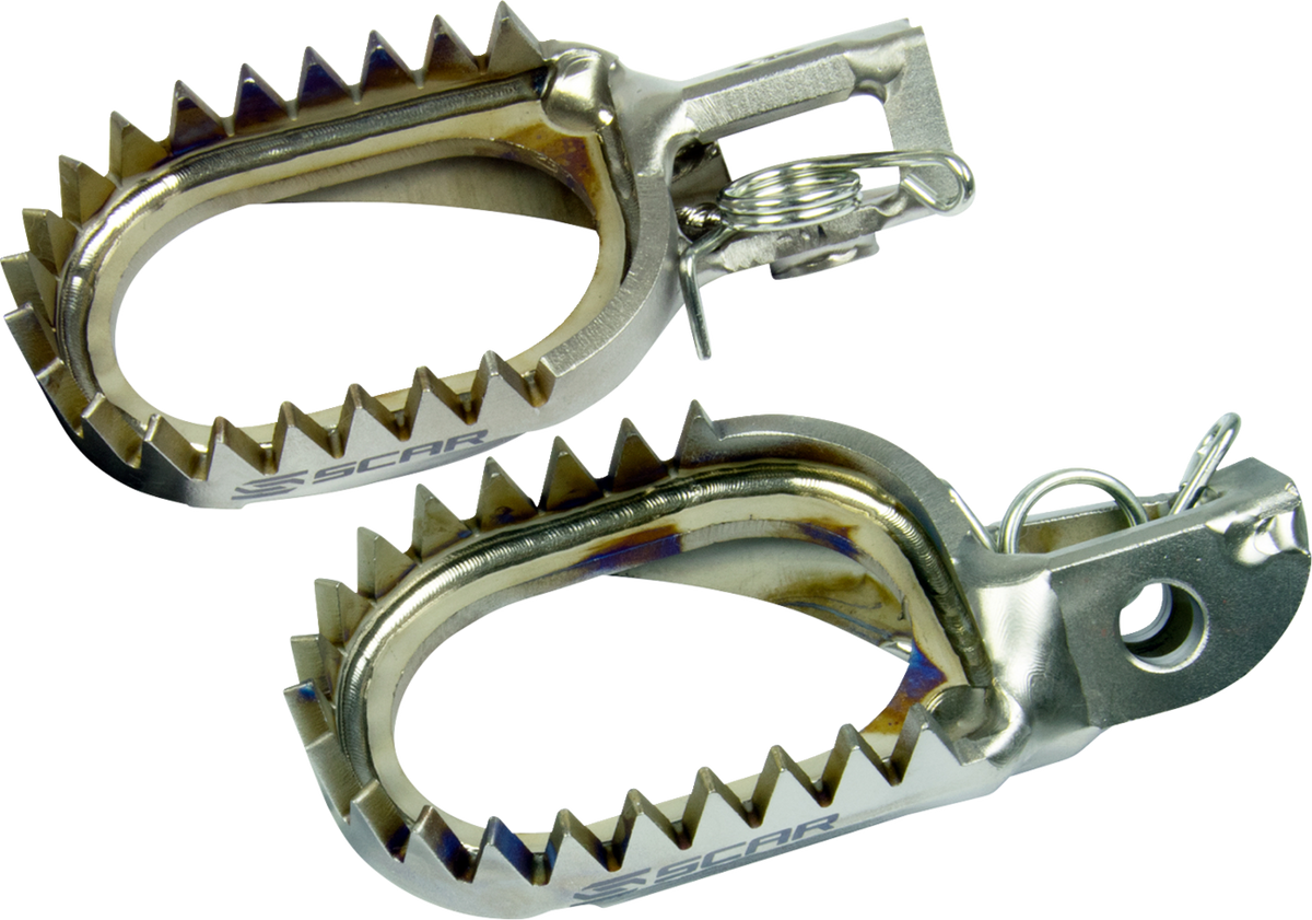 Scar Racing Anti-Mud Titanium Foot Pegs