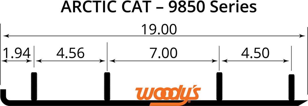 Woody'S Extender Trail III™ Flat-Top® Wear Bars