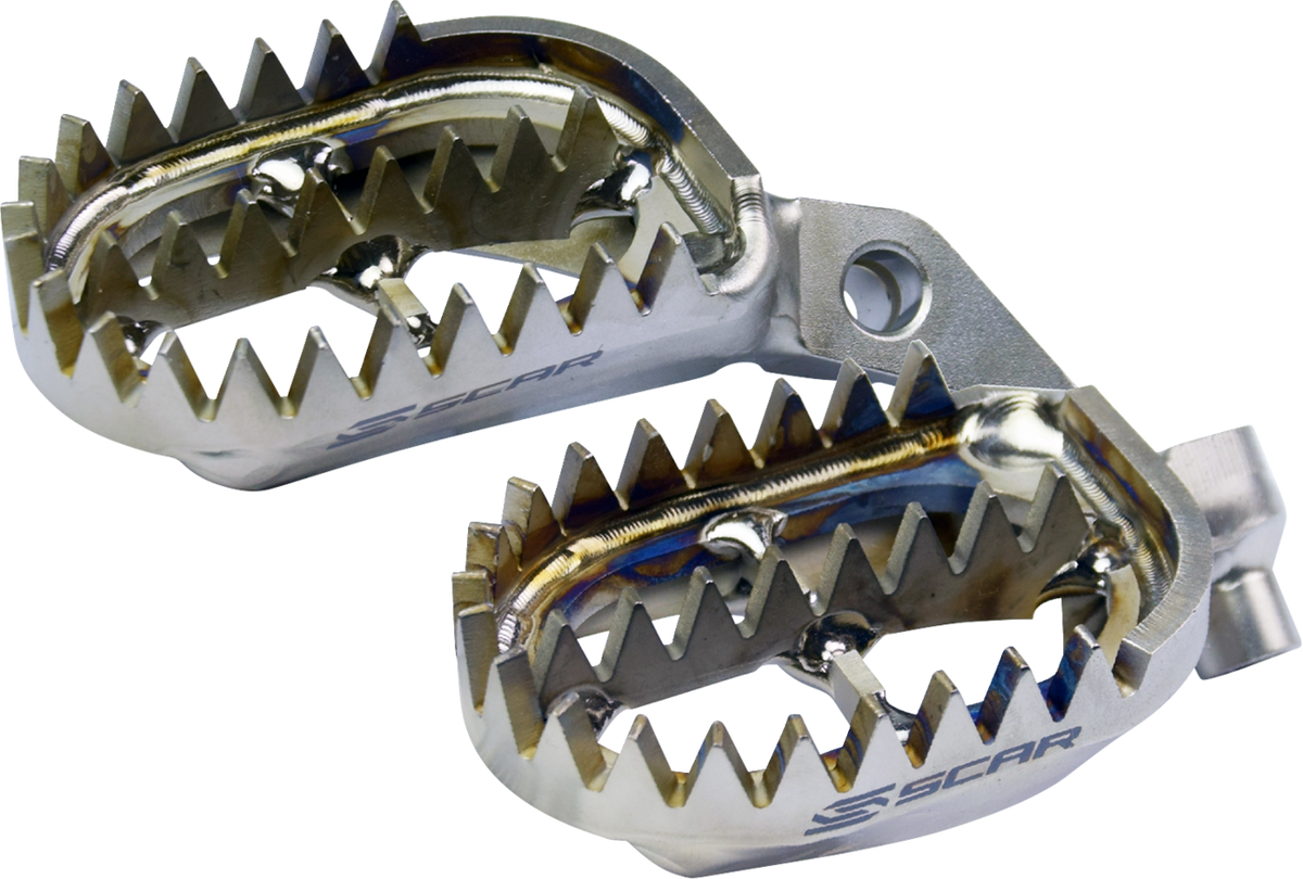 Scar Racing Gripper Titanium Foot Pegs