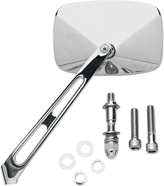 Drag Specialties Rectangular Mirror with Air Stem