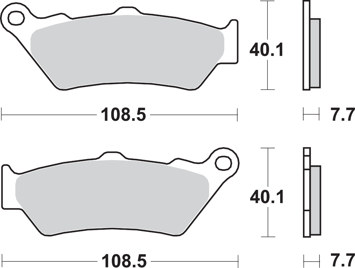 Sbs LS Street Excel Sintered Rear Brake Pads