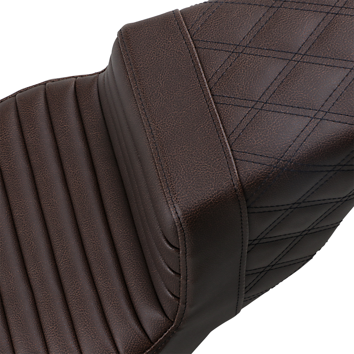 Saddlemen Step-Up Seat — Front Tuck-n-Roll/Rear Lattice Stitch