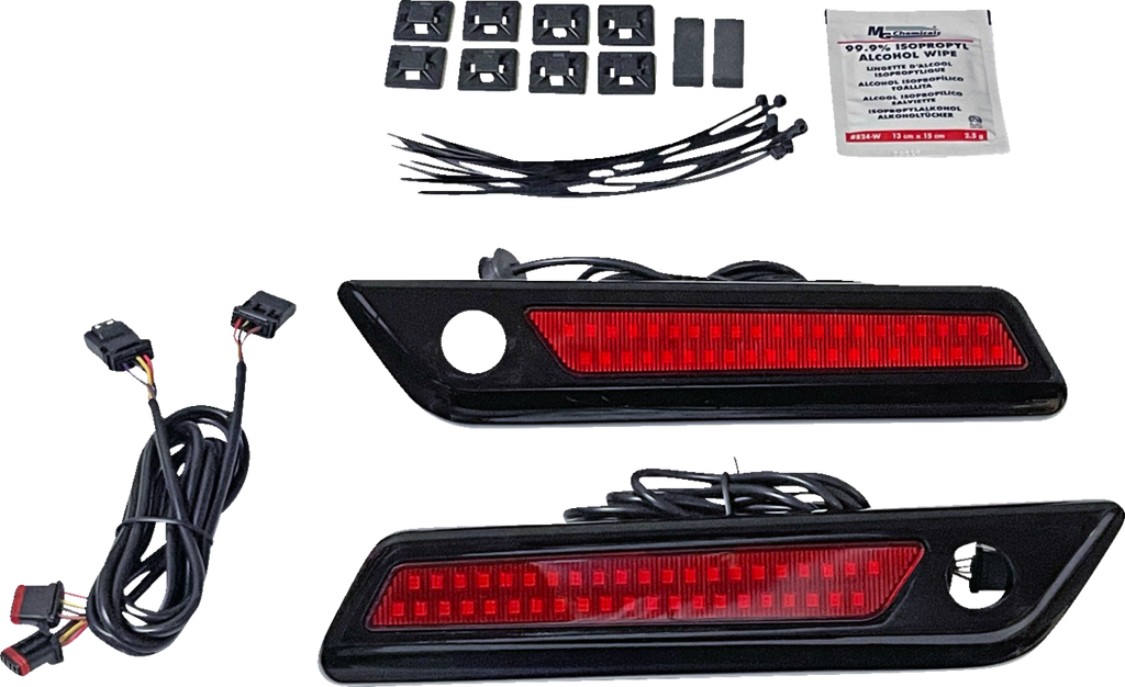 Custom Dynamics Saddlebag Latch Dual Color Accent Lights