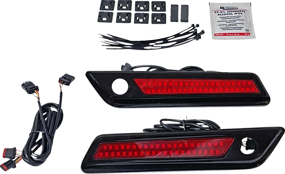 Custom Dynamics Saddlebag Latch Dual Color Accent Lights