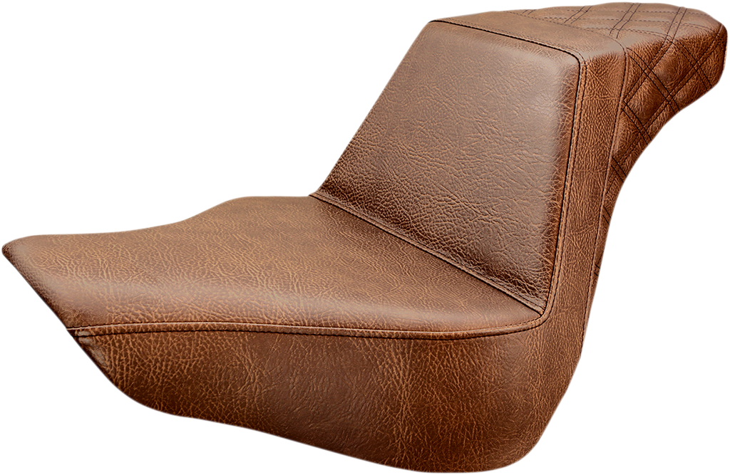 Saddlemen Step-Up Seat — Rear Lattice Stitch