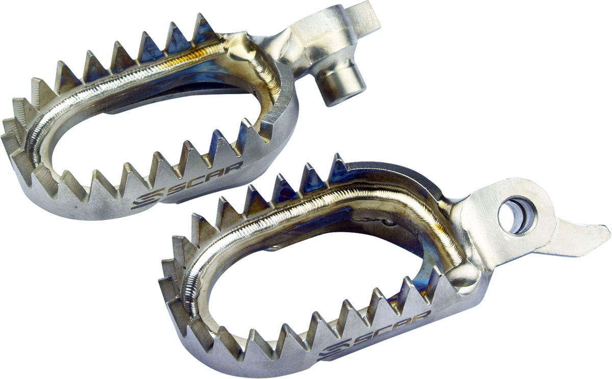 Scar Racing Anti-Mud Titanium Foot Pegs
