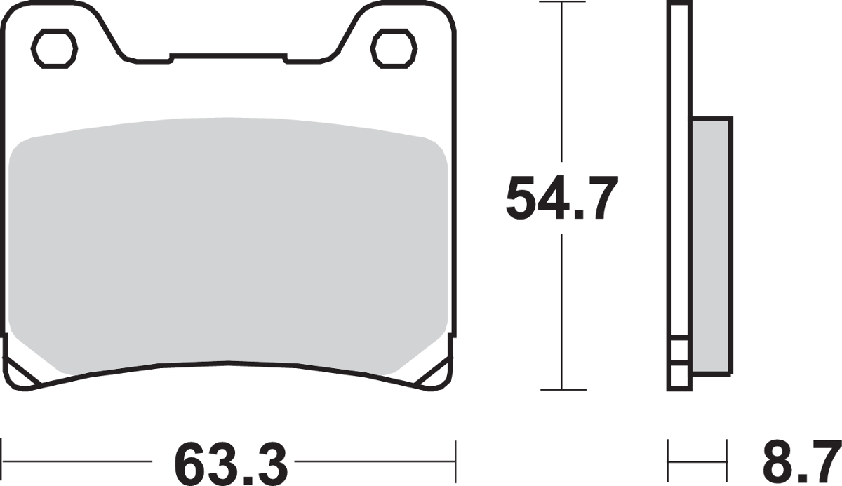 Sbs HS Street Excel Sintered Front Brake Pads