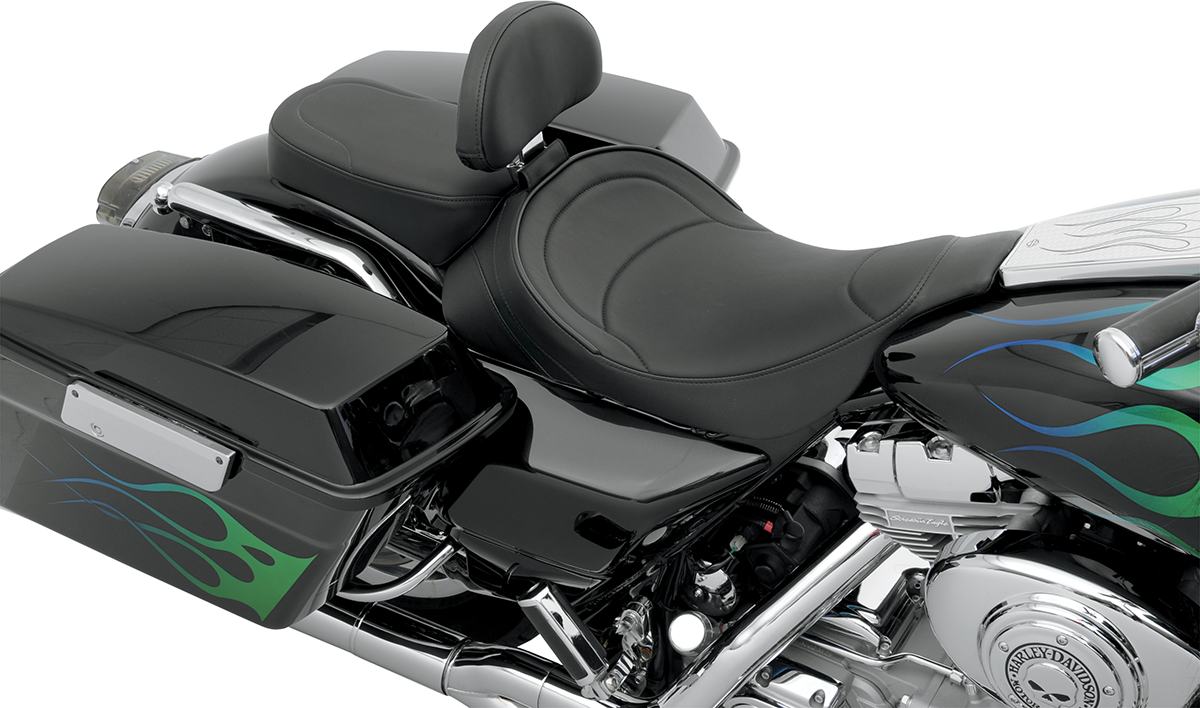 Drag Specialties Seats Backrest Compatible Solo Seat — Mild Stitched