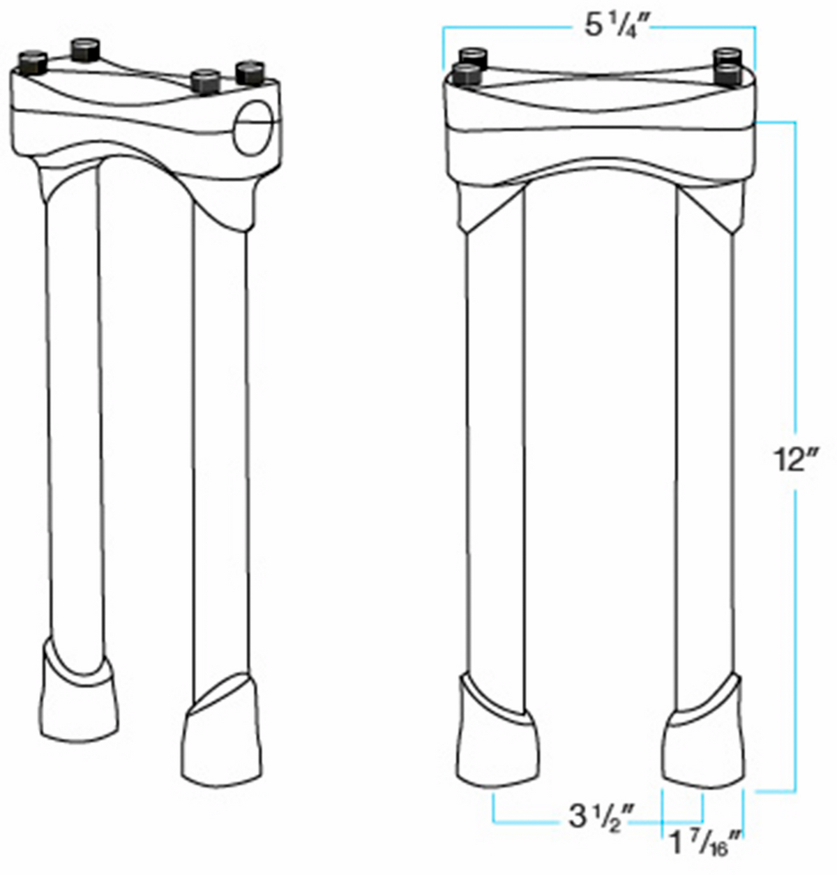 Biltwell Murdock Handlebar Risers
