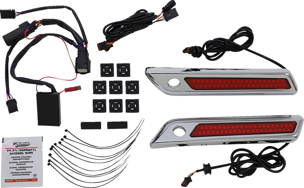Custom Dynamics Saddlebag Latch Dual Color Accent Lights