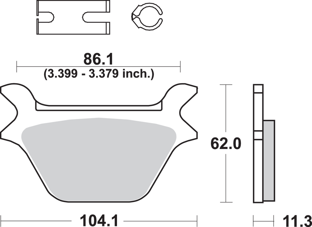 Sbs Ceramic Harley/Buell Brake Pads