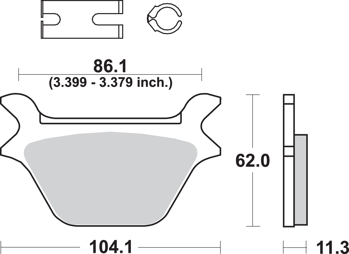 Sbs Ceramic Harley/Buell Brake Pads