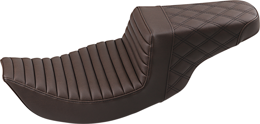 Saddlemen Step-Up Seat — Front Tuck-n-Roll/Rear Lattice Stitch