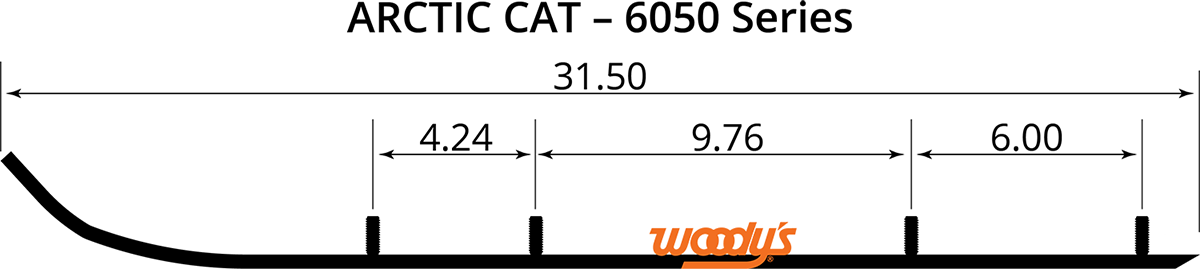 Woody'S Extender Trail III™ Flat-Top® Wear Bars