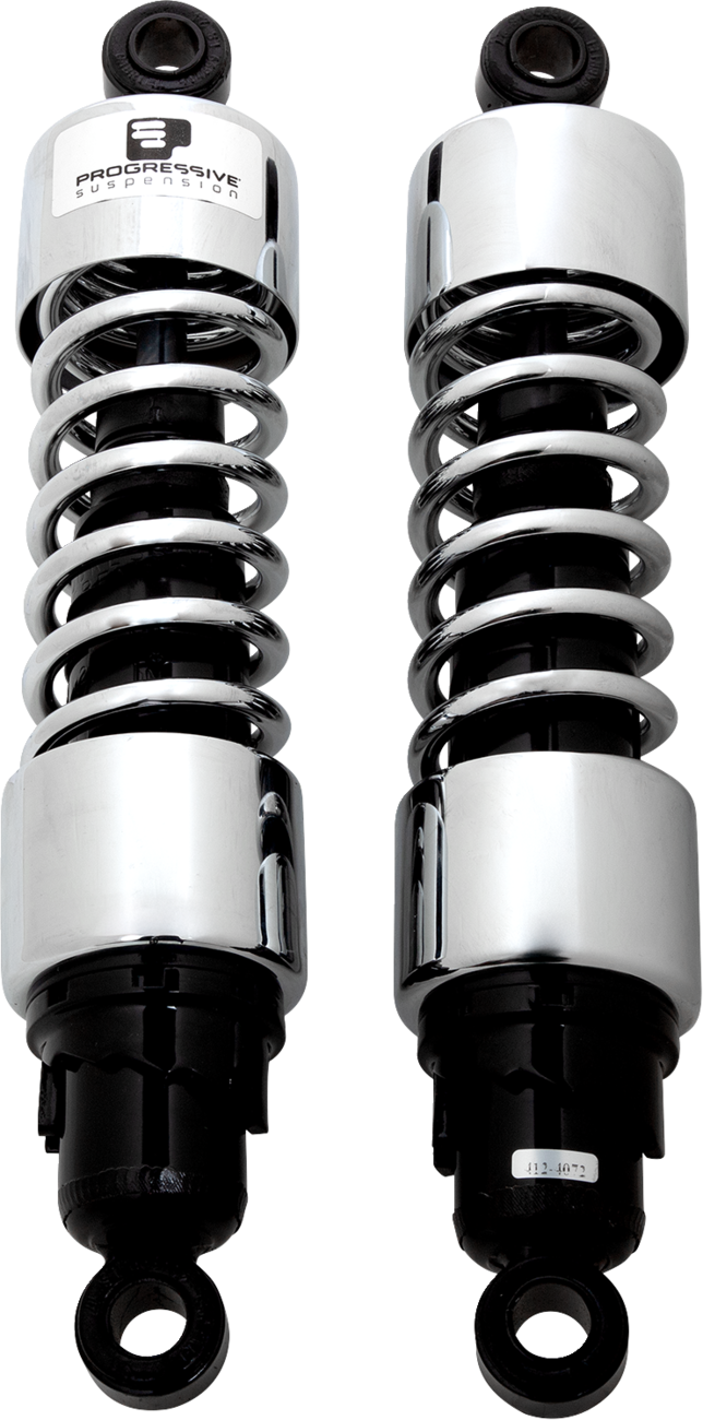 Progressive Suspension 412 Series Shocks — Chrome
