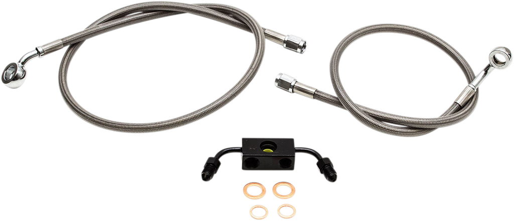 LA Choppers Stainless Steel Brake Line Kit