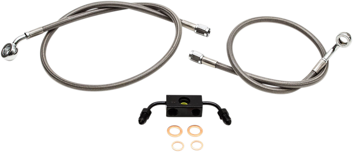 LA Choppers Stainless Steel Brake Line Kit