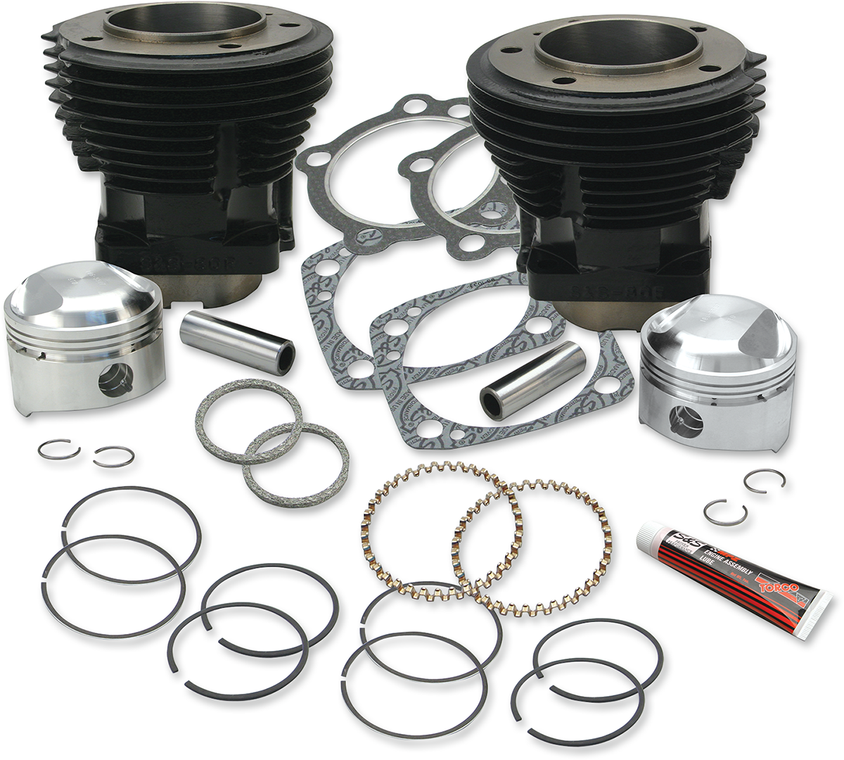 S&S Cycle Stock Bore 80" Cylinder and Standard Compression Piston Kit