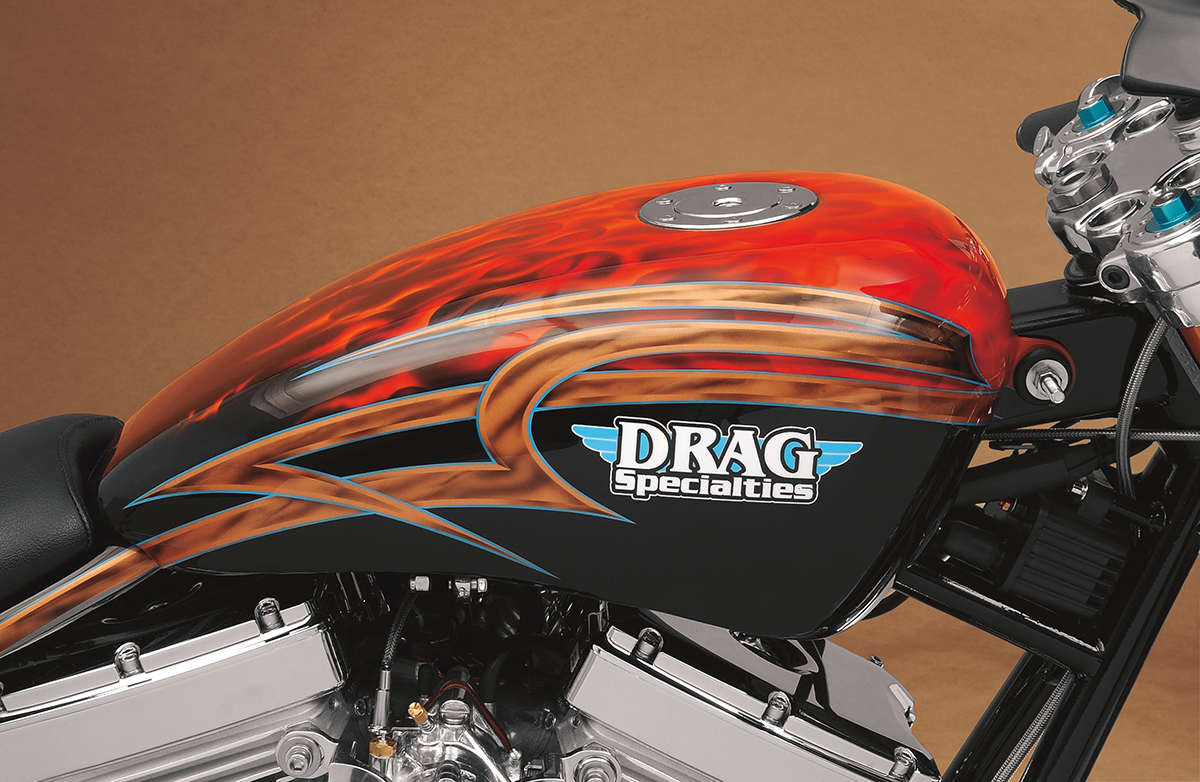 Drag Specialties Gas Tank with Chrome Aero-Style Gas Cap