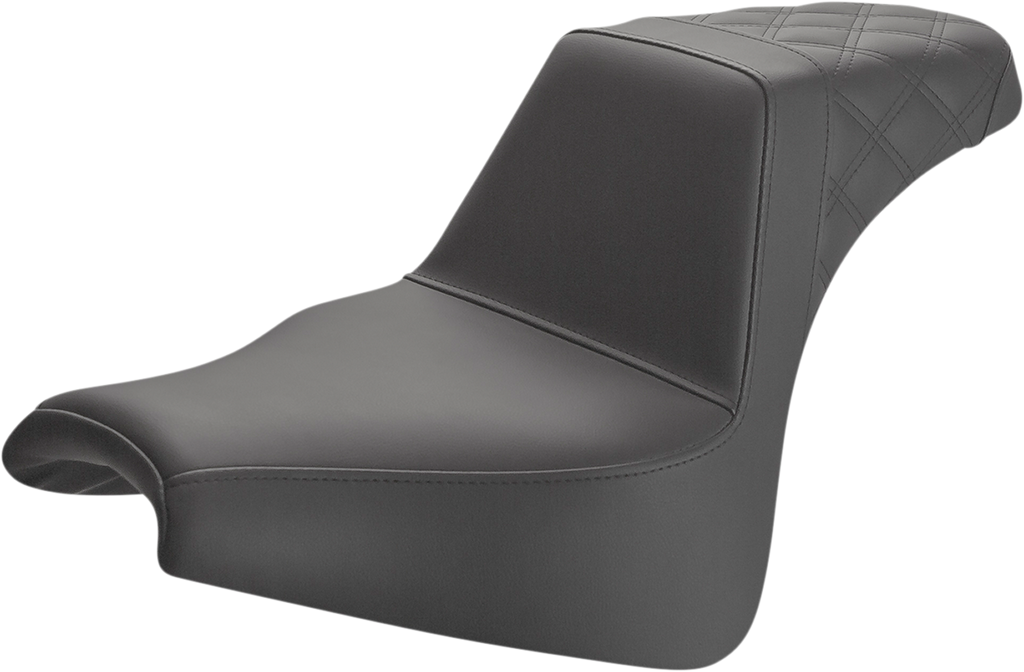 Saddlemen Step-Up Seat — Rear Lattice Stitch