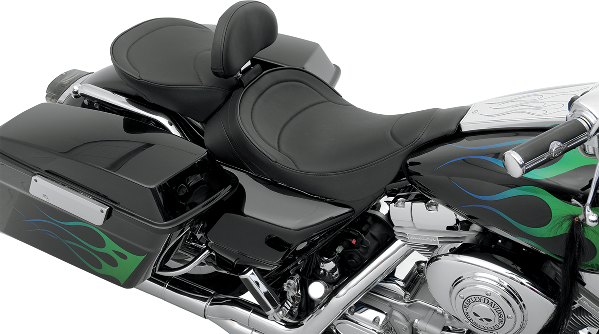 Drag Specialties Seats Backrest Compatible Solo Seat — Mild Stitched