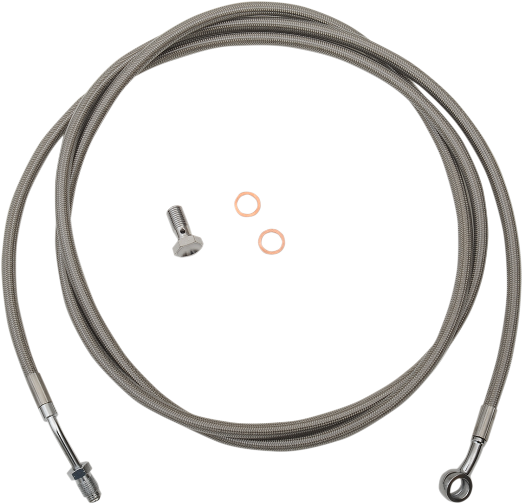 LA Choppers Stainless Steel Braided Clutch Cable