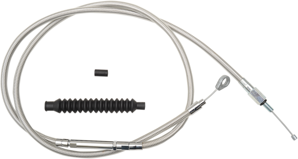 LA Choppers Stainless Steel Braided Clutch Cable