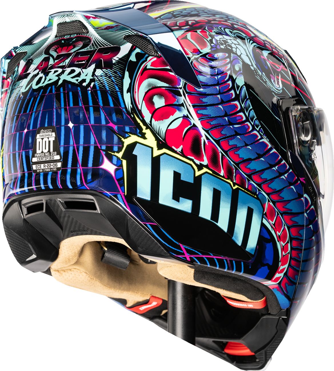 Icon Threshold™ Synthwave Lazer Cobra Modular Helmet