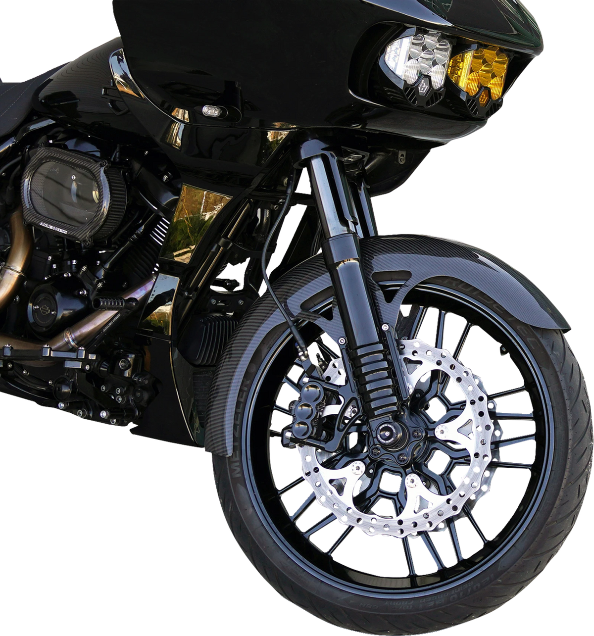 Arlen Ness Carbon Fiber 21" Wrapper Front Fender